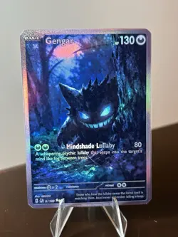 Pokemon TCG Gengar 👿 Custom Made - Fan Art Card SIR Holo, “Moonlit Gengar” - Image 1