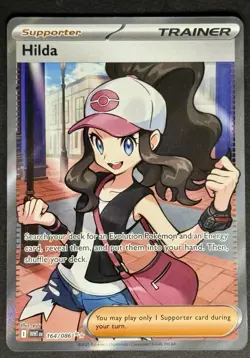 Hilda 164/086 Full Art White Flare Pokemon Card TCG NM - Image 1