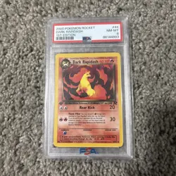 2000 Pokemon 1st Edition Rocket # 44 Dark Rapidash PSA 8 Card NM-MINT - Image 1