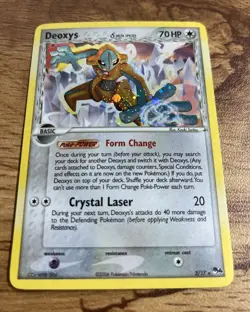 Pokemon TCG Deoxys Delta Species POP Series 4 2/17 Holo Rare Card 2006 - Image 1