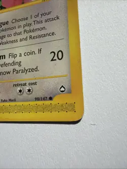 Lickitung 090/147 Aquapolis, TCG, Non Holo, Pokemon Cards, Common - Image 4
