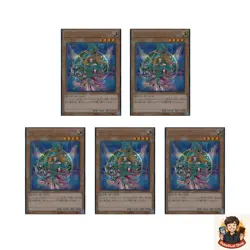 5 card Magician's Valkyria 15AX-JPM15 Secret Rare Yugi Muto 2015 YuGiOh - Image 1