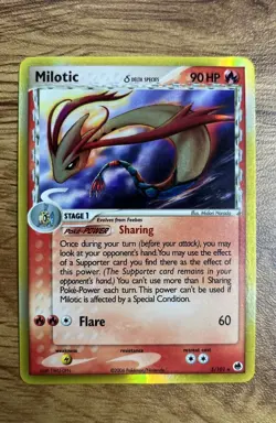 Milotic Pokemon TCG Delta Species 5/101 Reverse Holo Rare Card 2006 - Image 1