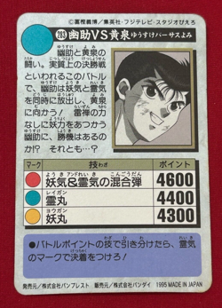 Yu Yu Hakusho Trading card No.283 Yusuke Urameshi Prism BANDAI TCG Japan 1995 - Image 2