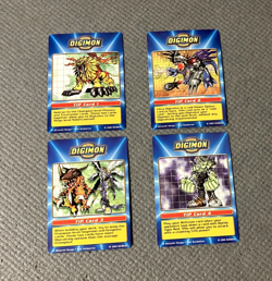 (4) Digimon Digi Battle Taco Bell Prome Tip Cards (1-4) (2000, Bandai) - Image 2