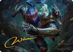 Shadow, Mysterious Assassin (26/53) - Gold Stamped Signature NM (Art Card) [MTG] - Image 1