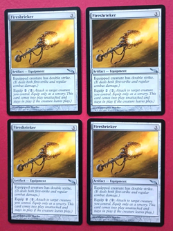Magic the Gathering MTG Mirrodin FIRESHRIEKER X 4 VLP/EX U 2003 NICE! - Image 1