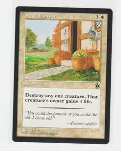 Magic the Gathering ~ MTG ~ 1x Path of Peace ~ PORTAL II ~ M/NM - Image 1