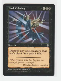 Magic the Gathering ~ MTG ~ 1x Dark Offering ~ PORTAL II ~ M/NM - Image 1