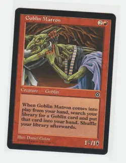 Magic the Gathering ~ MTG ~ 1x Goblin Matron ~ PORTAL II ~ M/NM - Image 1