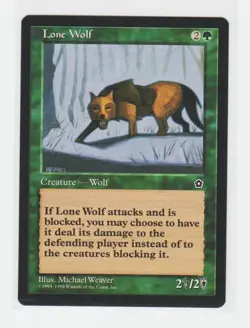 Magic the Gathering ~ MTG ~ 1x Lone Wolf ~ PORTAL II ~ M/NM - Image 1