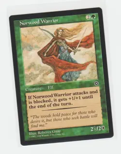 Magic the Gathering ~ MTG ~ 1x Norwood Warrior ~ PORTAL II ~ M/NM - Image 1
