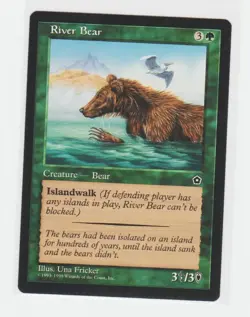 Magic the Gathering ~ MTG ~ 1x River Bear ~ PORTAL II ~ M/NM - Image 1