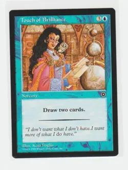 Magic the Gathering ~ MTG ~ 1x Touch of Brilliance ~ PORTAL II ~ M/NM - Image 1