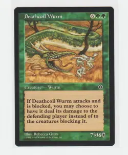 Magic the Gathering ~ MTG ~ 1x Deathcoil Wurm ~ PORTAL II ~ M/NM - Image 1