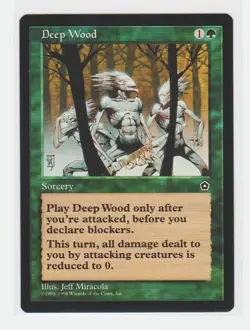 Magic the Gathering ~ MTG ~ 1x Deep Wood ~ PORTAL II ~ M/NM - Image 1