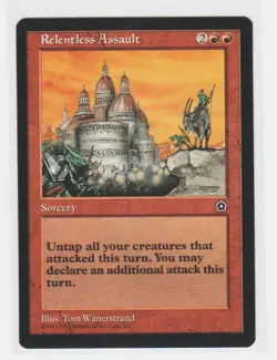 Magic the Gathering ~ MTG ~ 1x Relentless Assault ~ PORTAL II ~ M/NM - Image 1
