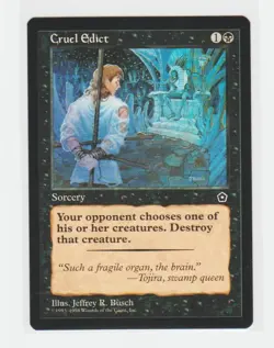 Magic the Gathering ~ MTG ~ 1x Cruel Edict ~ PORTAL II ~ M/NM - Image 1