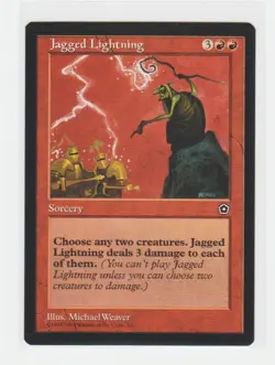 Magic the Gathering ~ MTG ~ 1x Jagged Lightning ~ PORTAL II ~ M/NM - Image 1
