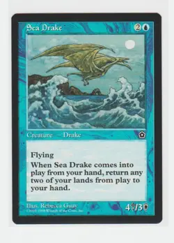 Magic the Gathering ~ MTG ~ 1x Sea Drake ~ PORTAL II ~ M/NM - Image 1