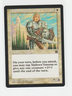 Magic the Gathering ~ MTG ~ 1x Alaborn Veteran ~ PORTAL II ~ M/NM - Image 1