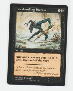 Magic the Gathering ~ MTG ~ 1x Bloodcurdling Scream ~ PORTAL II ~ M/NM - Image 1