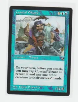 Magic the Gathering ~ MTG ~ 1x Coastal Wizard ~ PORTAL II ~ M/NM - Image 1