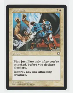 Magic the Gathering ~ MTG ~ 1x Just Fate ~ PORTAL II ~ M/NM - Image 1