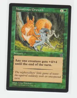 Magic the Gathering ~ MTG ~ 1x Monstrous Growth ~ PORTAL II ~ M/NM - Image 1