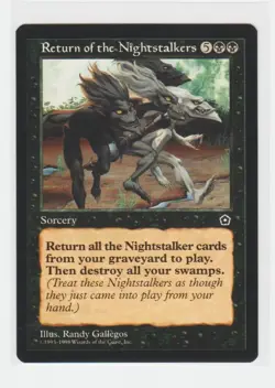 Magic the Gathering ~ MTG ~ 1x Return of the Nightstalkers ~ PORTAL II ~ M/NM - Image 1