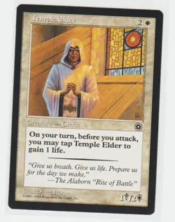 Magic the Gathering ~ MTG ~ 1x Temple Elder ~ PORTAL II ~ M/NM - Image 1