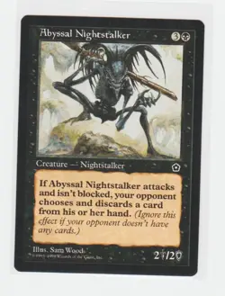 Magic the Gathering ~ MTG ~ 1x Abyssal Nightstalker ~ PORTAL II ~ M/NM - Image 1