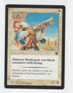 Magic the Gathering ~ MTG ~ 1x Alaborn Musketeer ~ PORTAL II ~ M/NM - Image 1