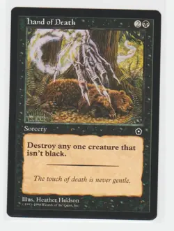 Magic the Gathering ~ MTG ~ 1x Hand of Death ~ PORTAL II ~ M/NM - Image 1