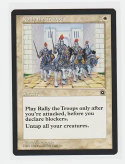 Magic the Gathering ~ MTG ~ 1x Rally the Troops ~ PORTAL II ~ M/NM - Image 1