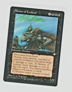 Magic the Gathering ~ Minion of Leshrac ~ ICE AGE ~ M/NM ~ Signed by Artist #1 - Image 1