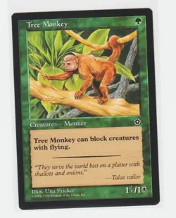 Magic the Gathering ~ MTG ~ 1x Tree Monkey ~ PORTAL II ~ M/NM - Image 1