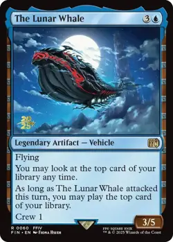 Foil - The Lunar Whale - 60 / NM / English MTG - Image 1