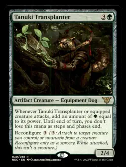 Tanuki Transplanter LP Light Play Neon Commander MTG [11653] - Image 1