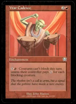 War Cadence LP Light Play Commander 2013 MTG [9023] - Image 1