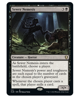 Sewer Nemesis Commander Legends: Battle for Baldur's Gate MTG - Image 1