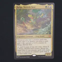 Helga, Skittish Seer MTG Bloomburrow Mythic 217 NM - Image 1