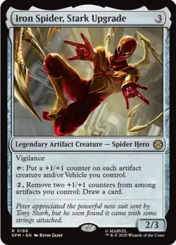 1 x Iron Spider, Stark Upgrade - Marvel's Spider-Man - LP - MTG - Image 1
