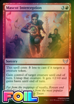 x1 Mascot Interception STX MTG 110/275 FOIL UNCOMMON M/NM 1x - Image 1
