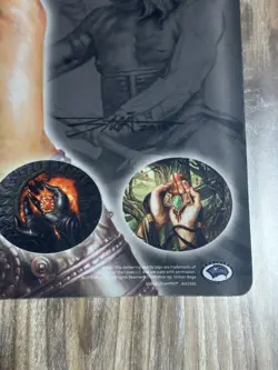 Artist signed Authentic Ultra Pro MTG - Mox Diamond Playmat *Magic the Gathering - Image 3