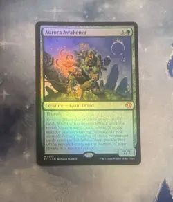 Mtg - Aurora Awakener (0165) Lorwyn Eclipsed- Foil Mythic- NM - Image 1