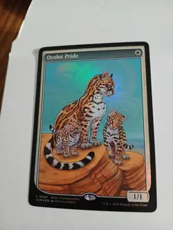 MTG Ocelot Pride Textless Store Champion Promo Foil Magic the gathering - Image 1