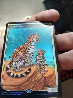 MTG Ocelot Pride Textless Store Champion Promo Foil Magic the gathering - Image 4