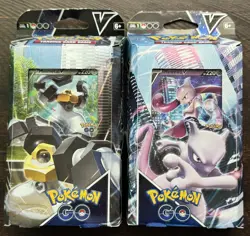 Pokemon TCG: 2 V Battle Decks - Melmetal,Mewtwo - Pokemon GO 820650850479 - Image 1