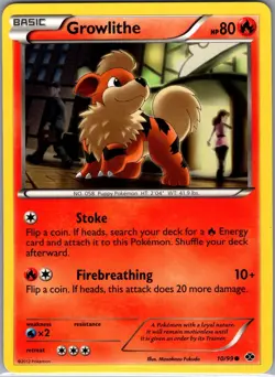 Growlithe 10/99 Non Holo Next Destinies - Pokemon Card - NM - Image 1